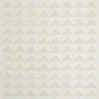 Hi/Low Triangle Pampas Ivory Flatweave Kids Performance Area Rug 5'x8'