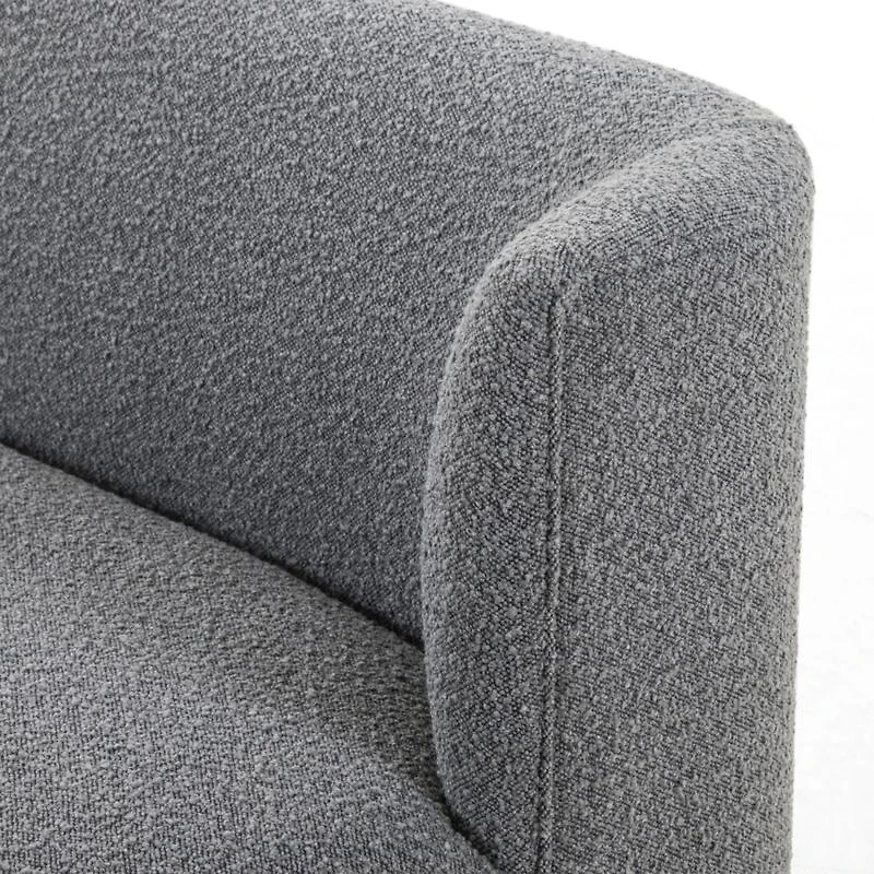 Hicks Grey Upholstered Banquette Dining Bench