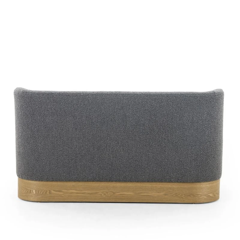 Hicks Grey Upholstered Banquette Dining Bench