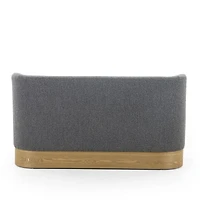 Hicks Grey Upholstered Banquette Dining Bench