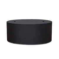 Highlands Black Metal Round Outdoor Natural Gas and Propane Fire Pit Table