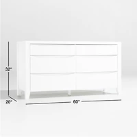 Hilde White Wood Dresser