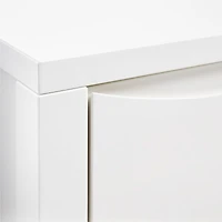 Hilde White Wood Nightstand