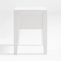 Hilde White Wood Nightstand