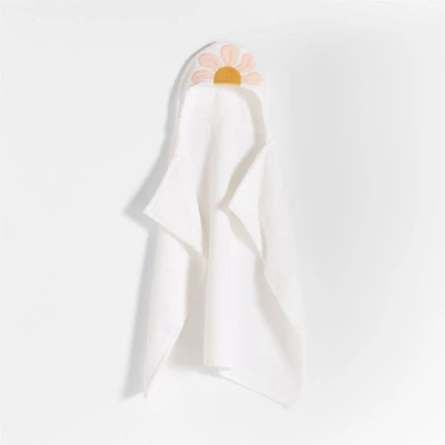 Flower Organic Cotton Hooded Baby Towel