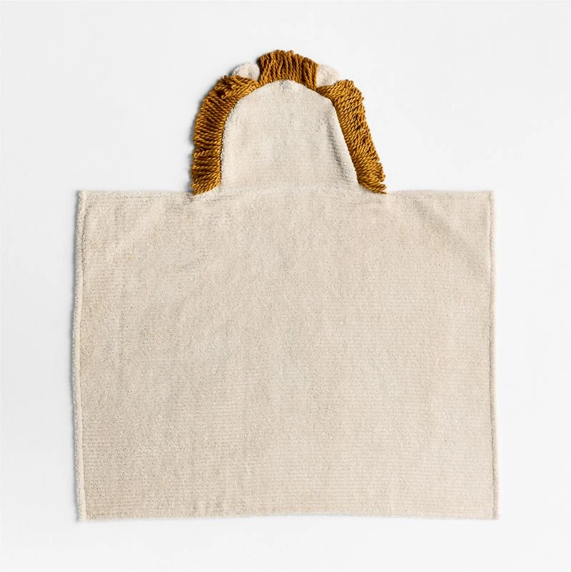 Lion Organic Cotton Hooded Baby Towel