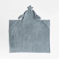Whale Organic Cotton Hooded Baby Towel