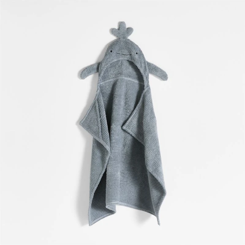 Whale Organic Cotton Hooded Baby Towel