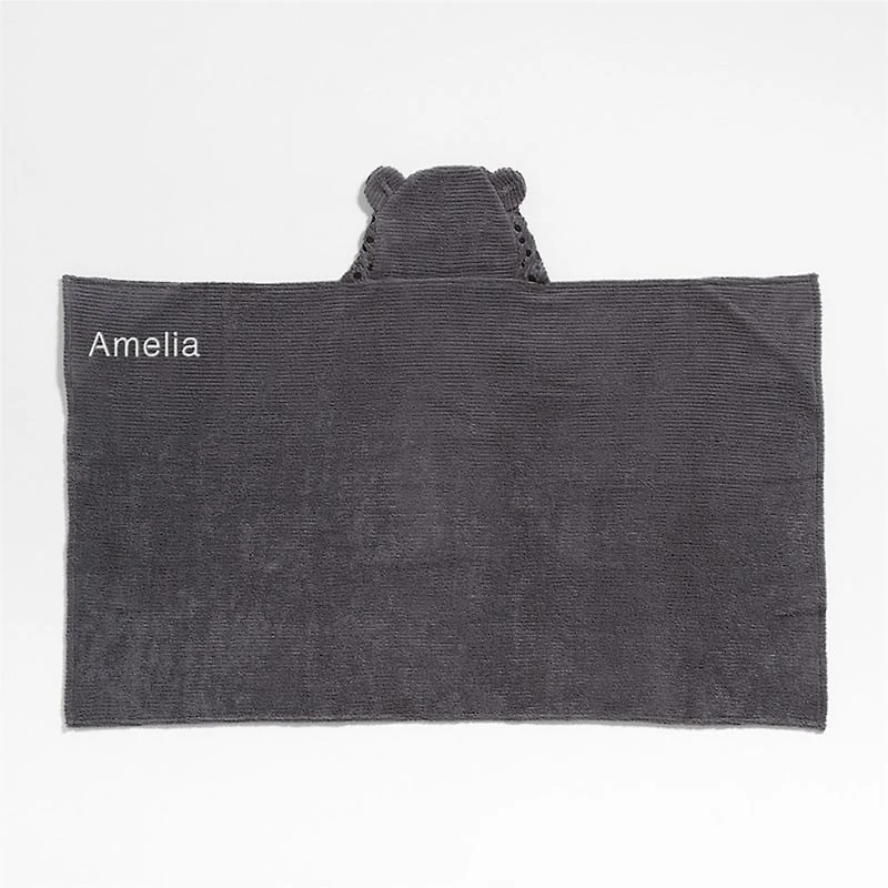 Panther Organic Cotton Hooded Kids Towel