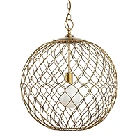 Hoyne 21.5" Brass Pendant Light
