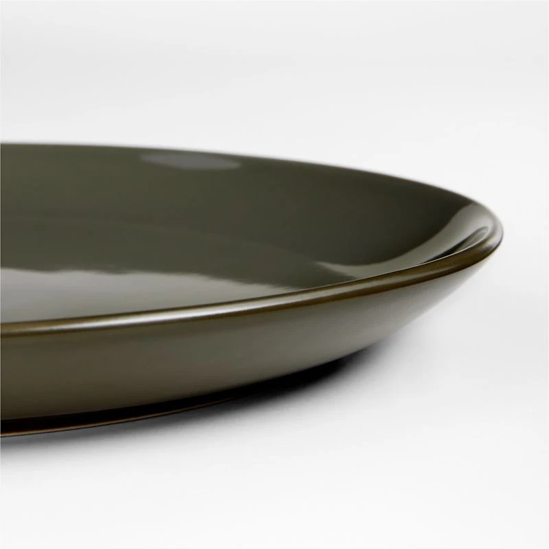 Hudson Burnt Green Stoneware Dinner Plate