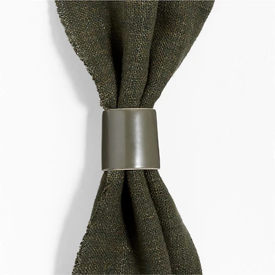 Hudson Burnt Green Stoneware Napkin Ring