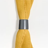 Hudson Charcoal Stoneware Napkin Ring