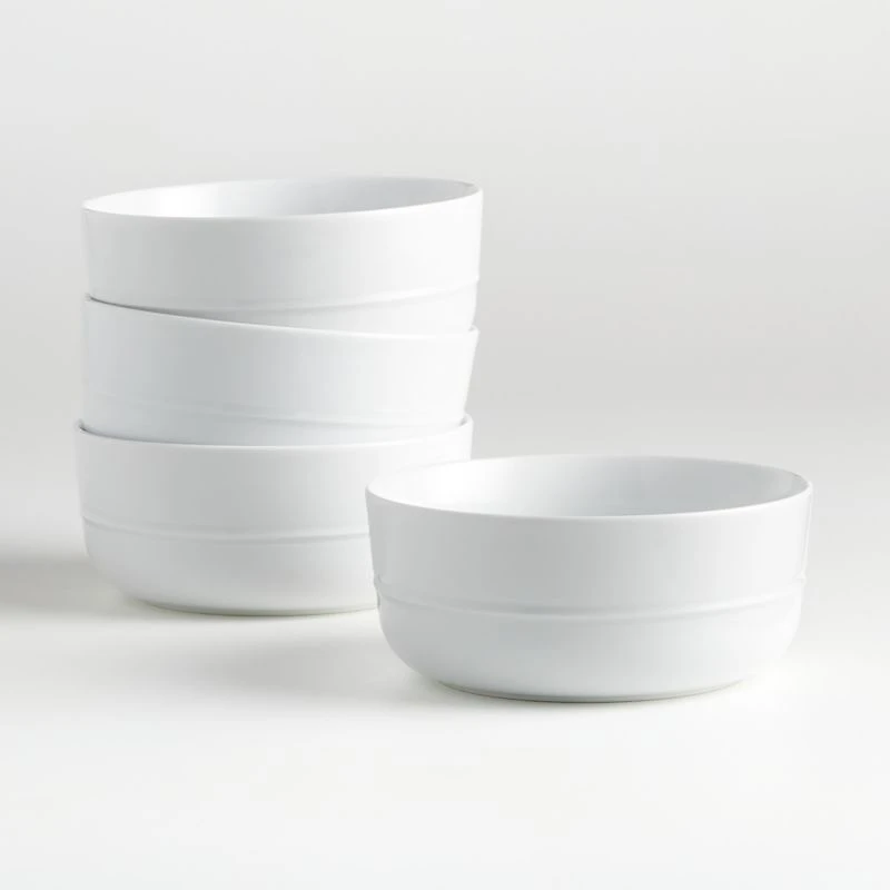 Hue White Cereal Bowl