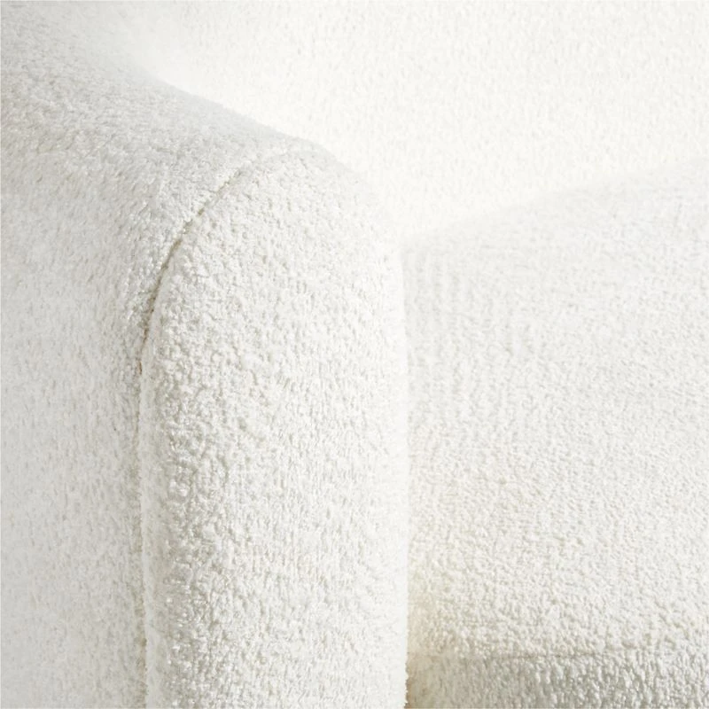 Hugger Curved Boucle Sofa by Leanne Ford