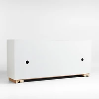 Ibiza Oak and Plaster 78" Credenza