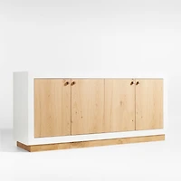 Ibiza Oak and Plaster 78" Credenza