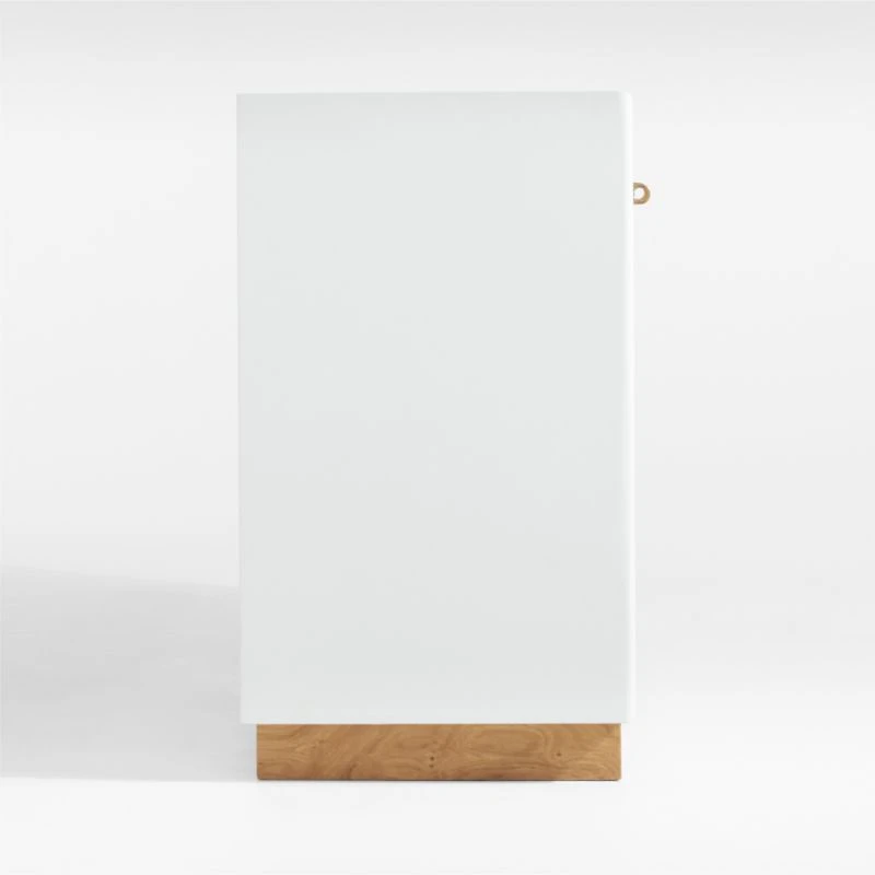 Ibiza Oak and Plaster 78" Credenza