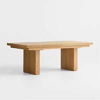 Ibiza 84"-103" Oak Wood 4-Way Extendable Dining
