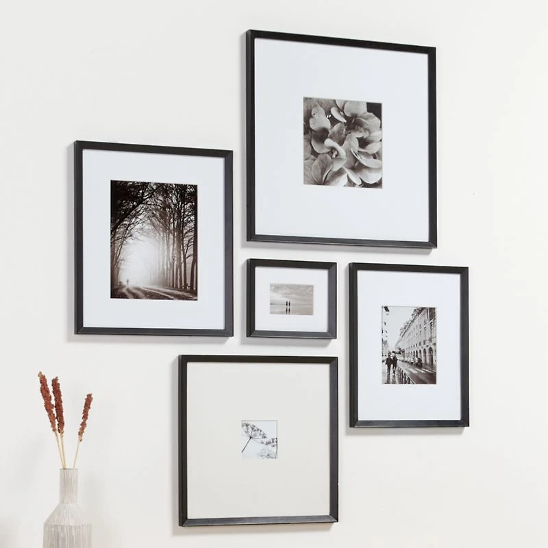 Icon Wood 5x5 Black Picture Frame