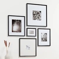 Icon Wood 5x5 Black Picture Frame