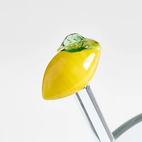 Lemon Icon Glass Drink Stirrers, Set of 4