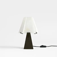 Idealist Metal Mini Table Lamp with Alabaster Shade 15"