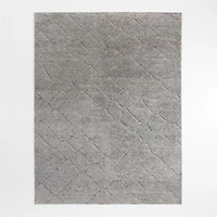 Innsbruck Wool Handwoven Charcoal Grey Area Rug 6'x9'