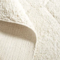 Innsbruck Wool Handwoven Ivory Rug Swatch 12"x18"