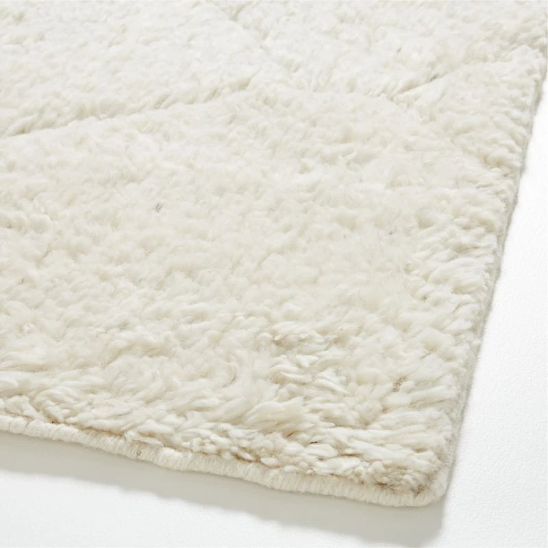 Innsbruck Wool Handwoven Ivory Rug Swatch 12"x18"