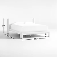 Inyo White Pine Wood Queen Bed