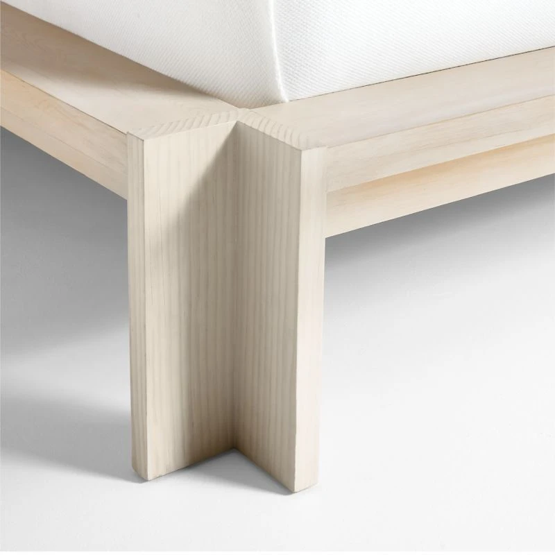 Inyo White Pine Wood Queen Bed