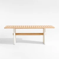 Ipanema 86" Teak Wood and Resin Outdoor Dining Table