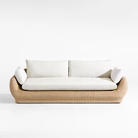 Ipanema 94.5" Wicker Outdoor Sofa with Cushions