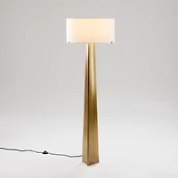 Isla Brass Triangle Mini Table Lamp 13"