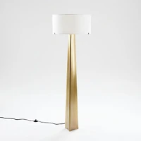 Isla Brass Triangle Mini Table Lamp 13"