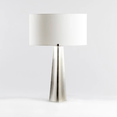 Isla Pewter Triangle Table Lamp, Set of 2