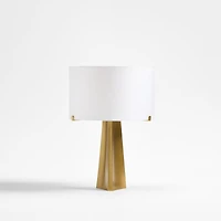 Isla Brass Triangle Mini Table Lamp 13"