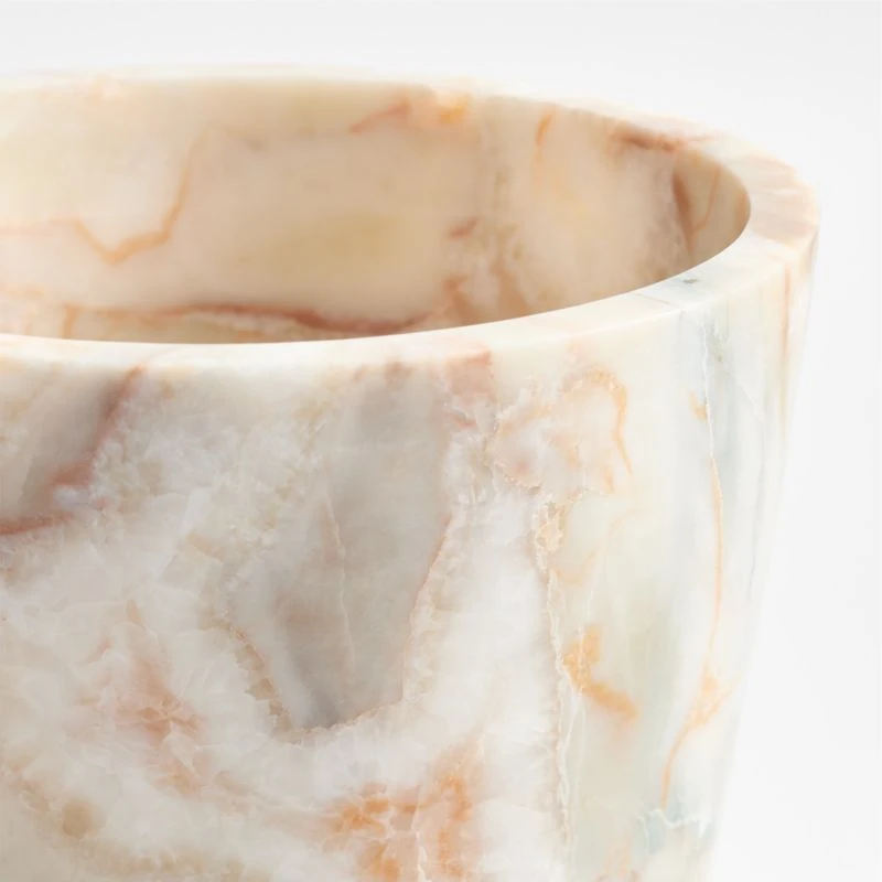 Isola Red Marble Vase 11"