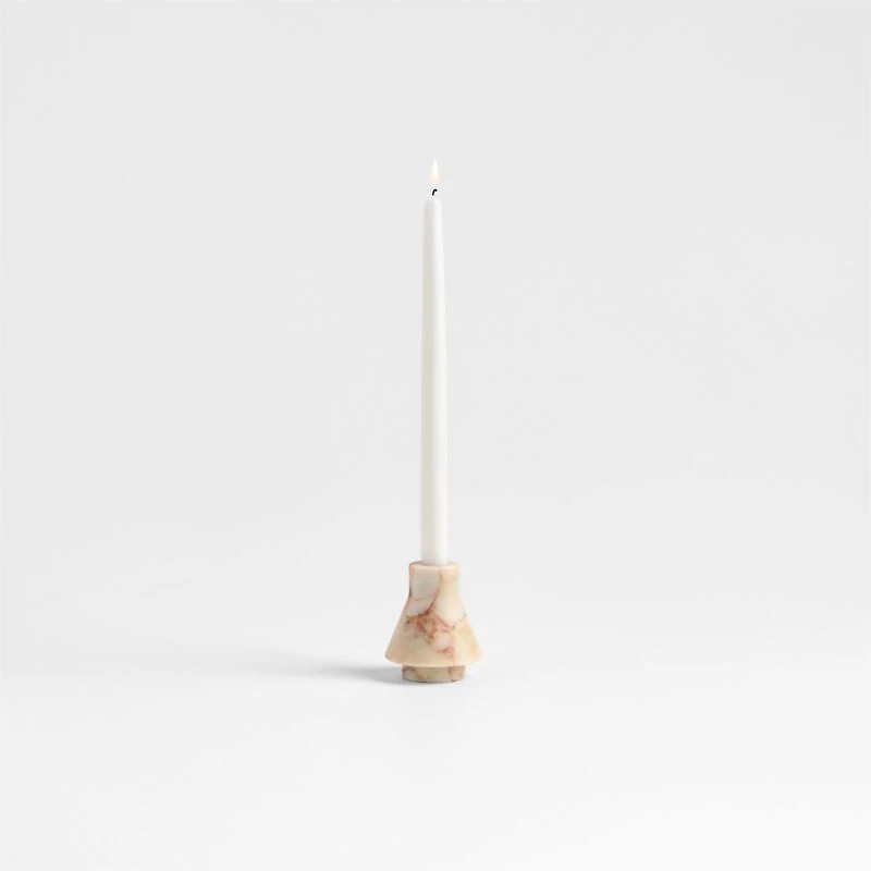 Isola Small Red Marble Candle Holder 3.5"
