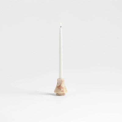 Isola Small Red Marble Candle Holder 3.5"