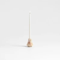 Isola Small Red Marble Candle Holder 3.5"