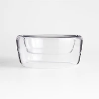 Ital Small Glass Decorative Centerpiece Bowl 7"