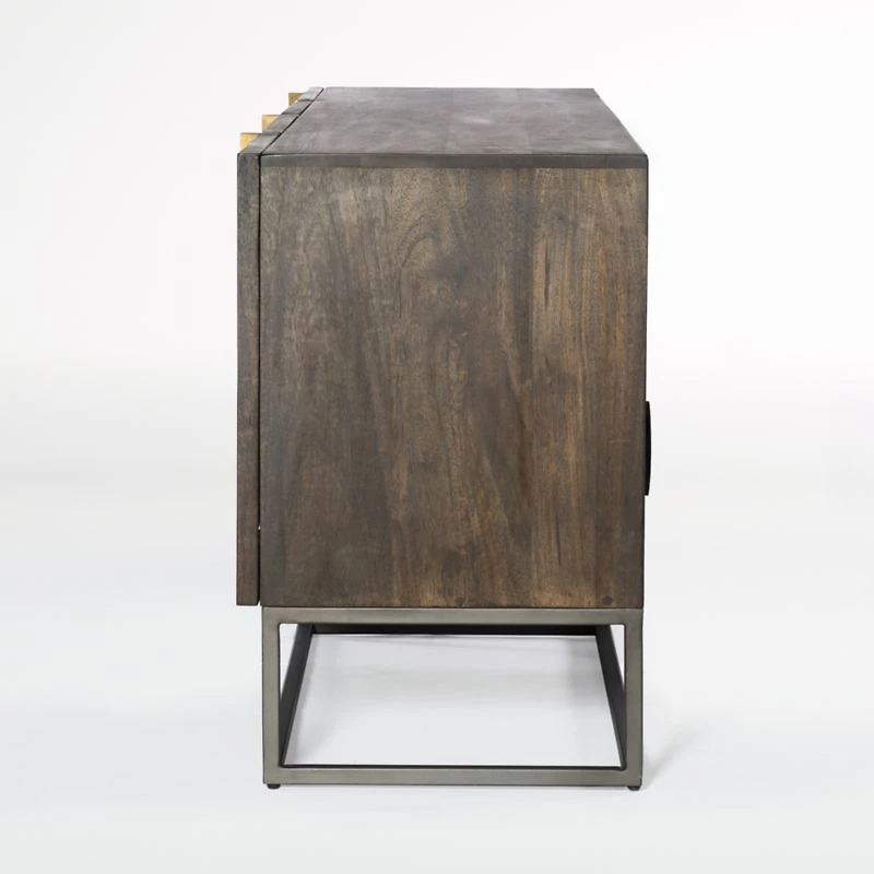 Ivan 79" Storage Media Console with Drawers