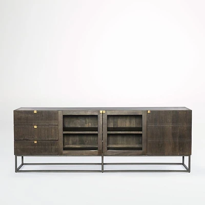 Ivan 79" Storage Media Console with Drawers