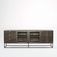 Ivan 79" Storage Media Console with Drawers