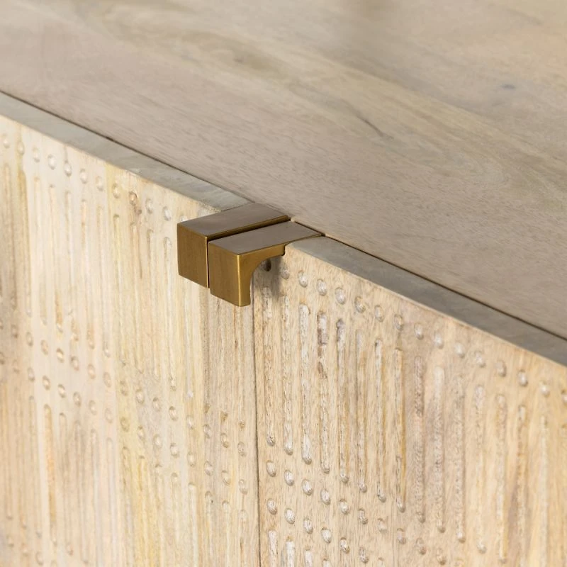 Ivan Light Wash Wood Storage Bookcase