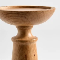 Izumo Large Oak Pillar Holder 9"
