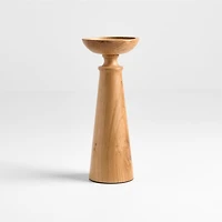 Izumo Large Oak Pillar Holder 9"