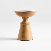 Izumo Small Oak Pillar Holder 4.4"